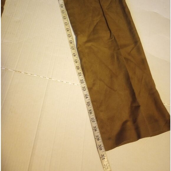 Larry Levine wide leg lenin trousers with button closure - Picture 7 of 9